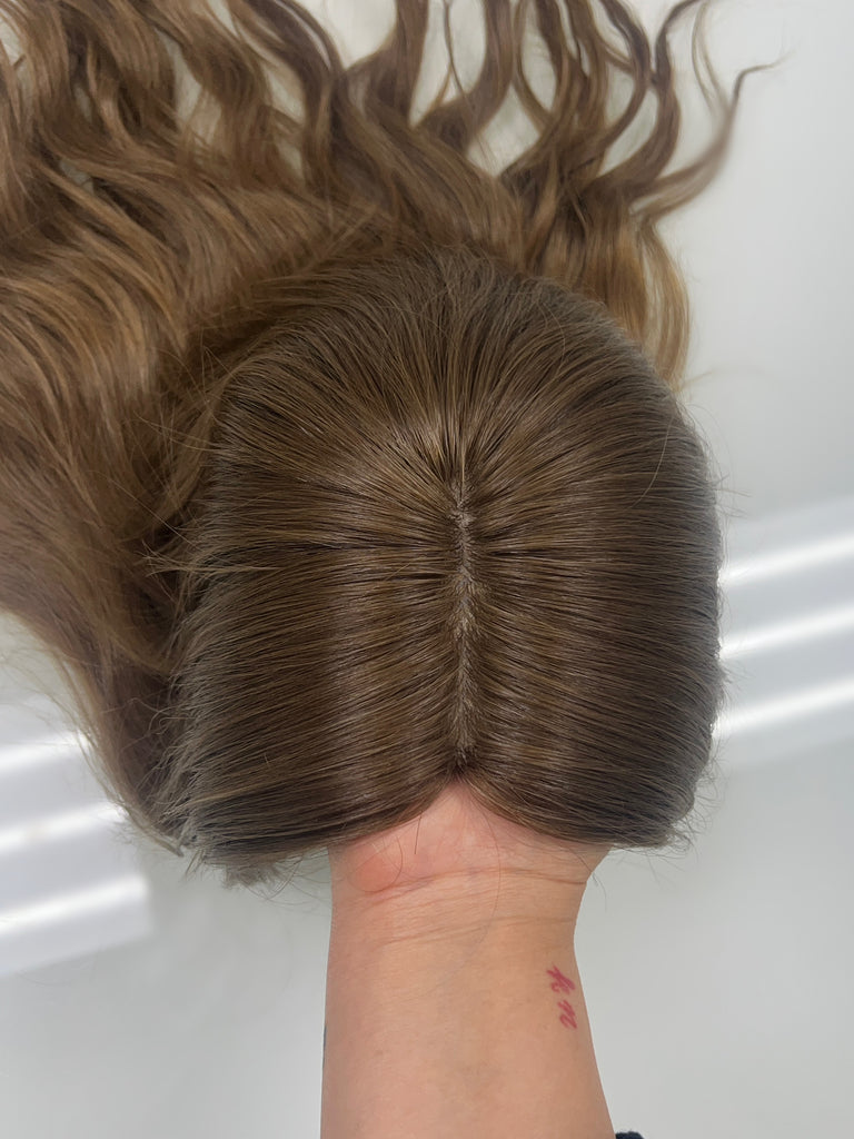 human hair toppers for women - silk or lace hair topper - gently used hair topper - silk top topper - hair topper hairstyles - used toppers for sale 
