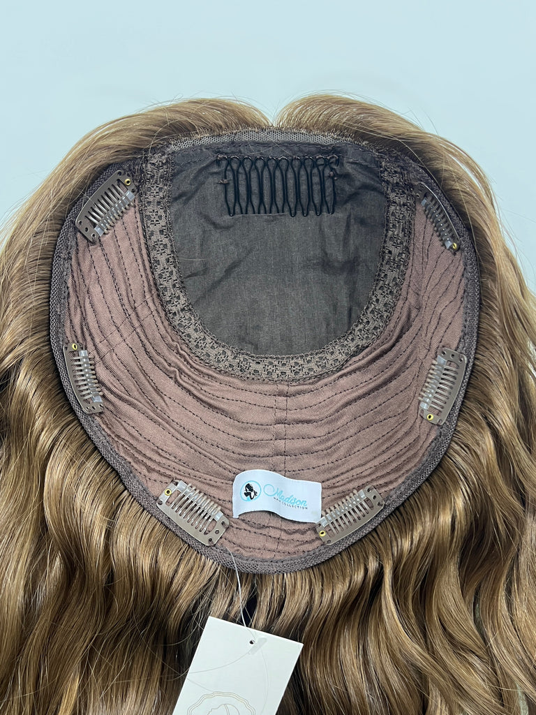 human hair toppers for women - silk or lace hair topper - gently used hair topper - silk top topper - hair topper hairstyles - used toppers for sale 
