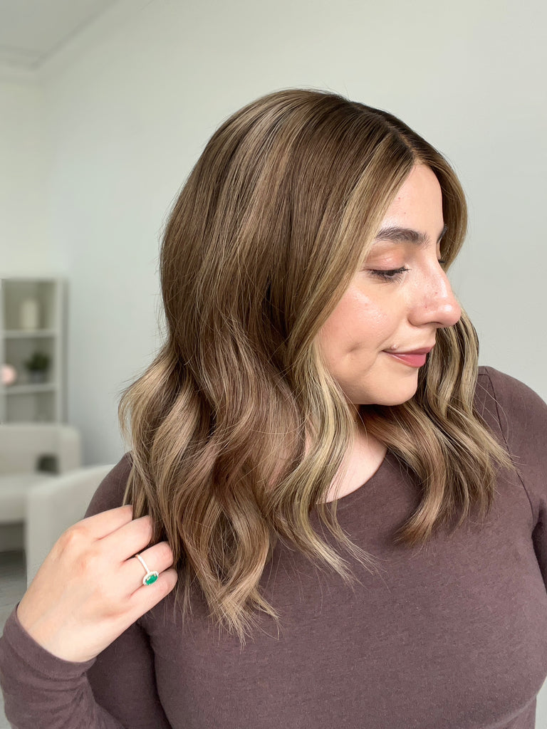 lace top human hair wig - blonde human hair wig - lace top wigs for women - breathable human hair wigs - affordable natural hair wigs - full coverage human hair wigs
