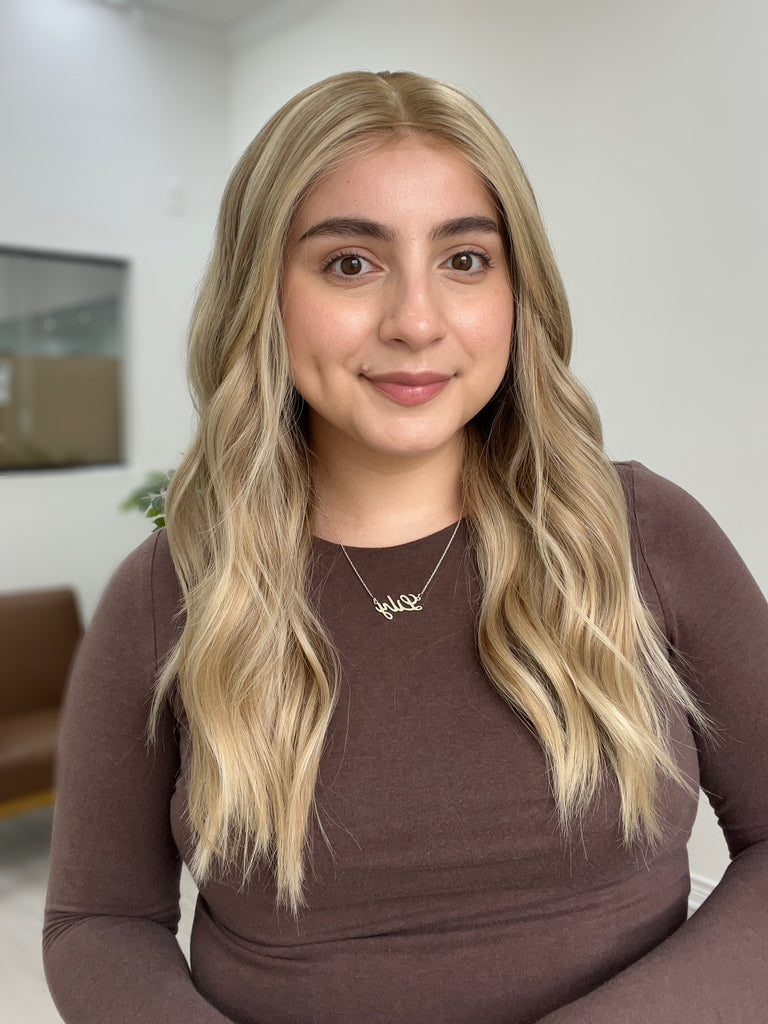 lace top human hair wig - blonde human hair wig - lace top wigs for women - breathable human hair wigs - affordable natural hair wigs - full coverage human hair wigs
