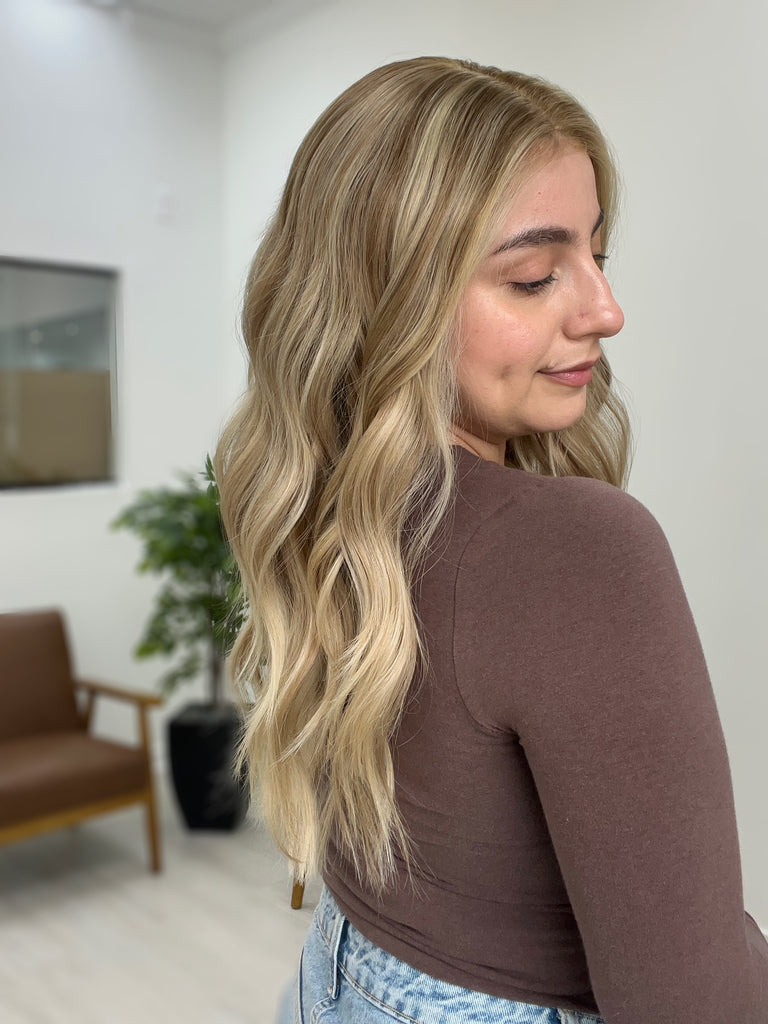 lace top human hair wig - blonde human hair wig - lace top wigs for women - breathable human hair wigs - affordable natural hair wigs - full coverage human hair wigs
