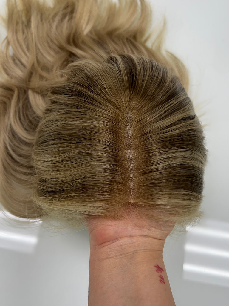 lace top human hair wig - blonde human hair wig - lace top wigs for women - breathable human hair wigs - affordable natural hair wigs - full coverage human hair wigs
