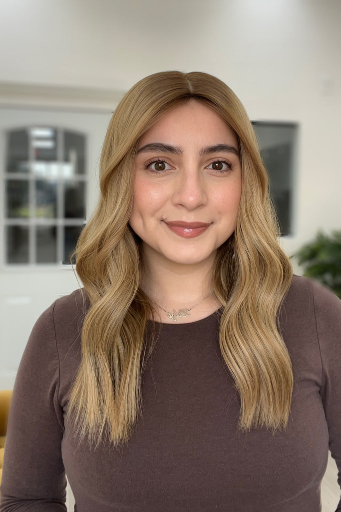 human hair toppers for women - silk or lace hair topper - gently used hair topper - silk top topper - hair topper hairstyles - used toppers for sale 
