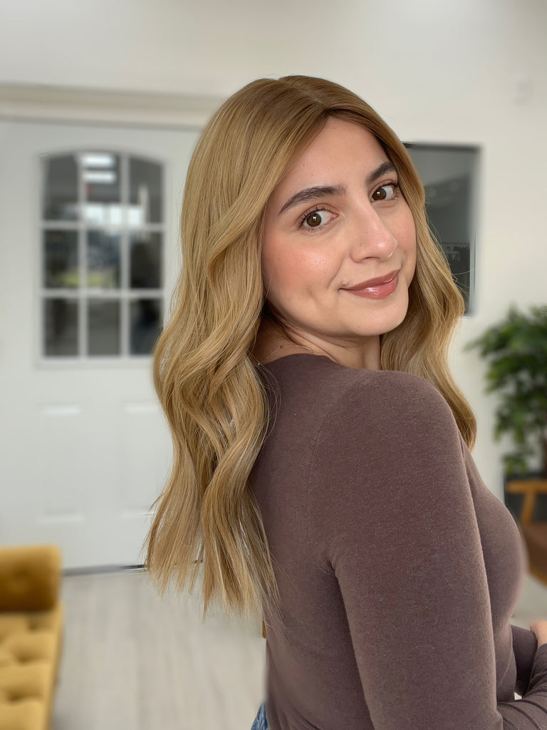 human hair toppers for women - silk or lace hair topper - gently used hair topper - silk top topper - hair topper hairstyles - used toppers for sale 
