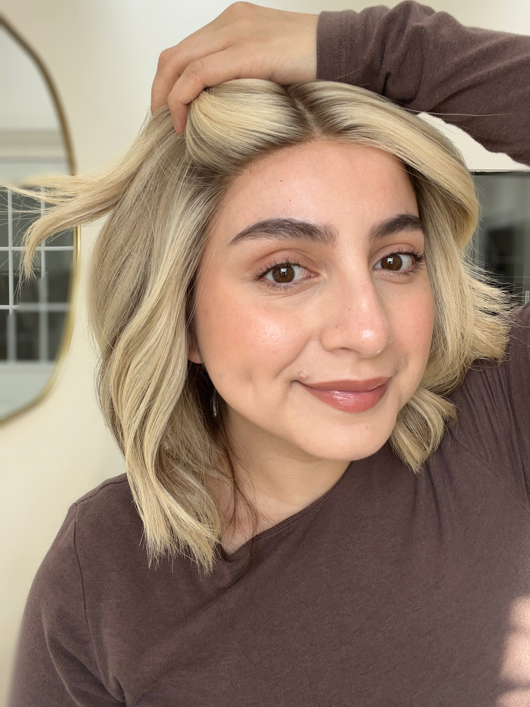  lace top human hair wig - blonde human hair wig - lace top wigs for women - breathable human hair wigs - affordable natural hair wigs - full coverage human hair wigs