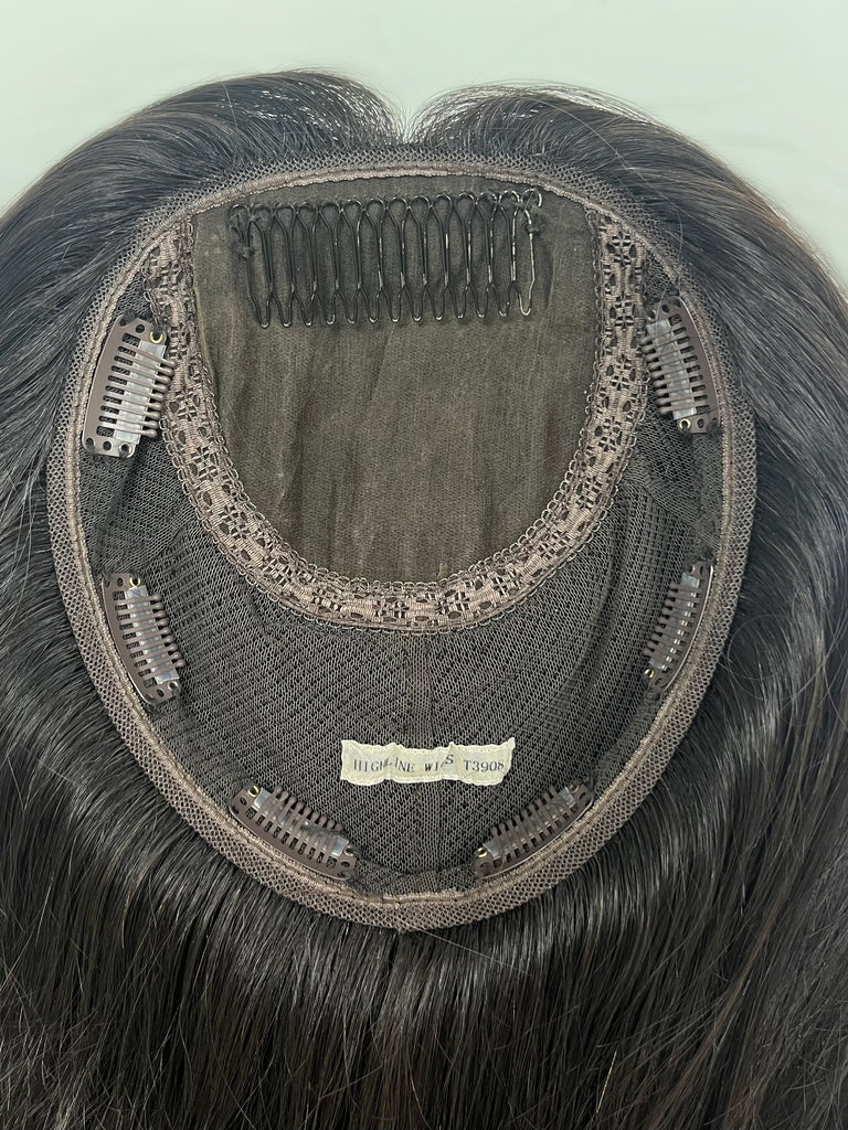 human hair toppers for women - silk or lace hair topper - gently used hair topper - silk top topper - highline topper - hair topper hairstyles - used toppers for sale