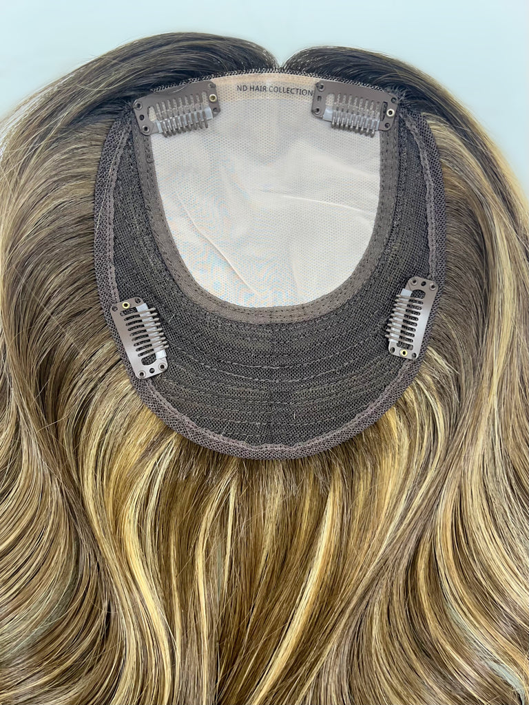 human hair toppers for women - silk or lace hair topper - gently used hair topper - silk top topper - ND hair collection topper - hair topper hairstyles - used toppers for sale