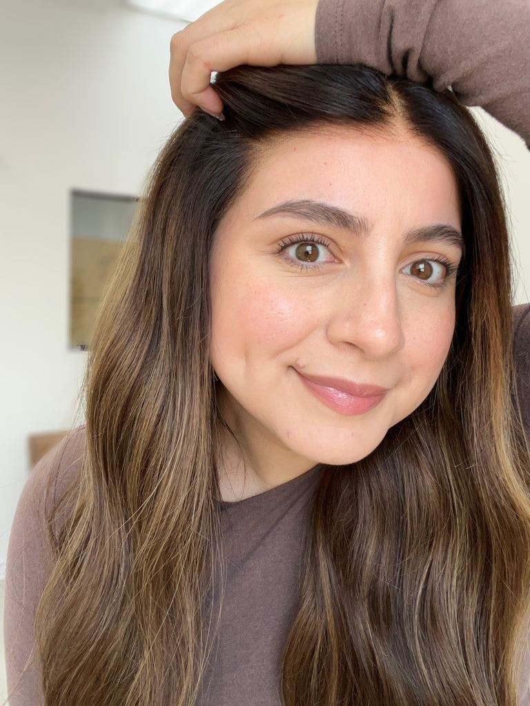 lace top human hair wig - brunette human hair wig - lace top wigs for women - breathable human hair wigs - affordable natural hair wigs - full coverage human hair wigs