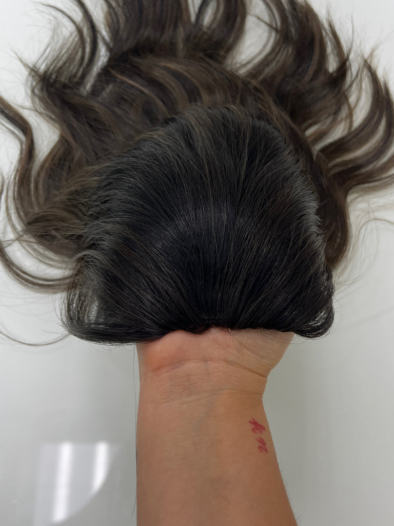 human hair toppers for women - silk or lace hair topper - gently used hair topper - silk top topper - hair topper hairstyles - used toppers for sale 
