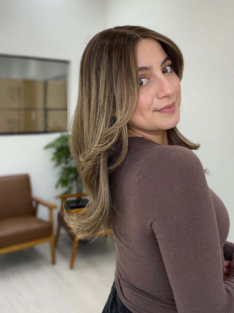  lace top human hair wig - blonde human hair wig - lace top wigs for women - breathable human hair wigs - affordable natural hair wigs - full coverage human hair wigs
