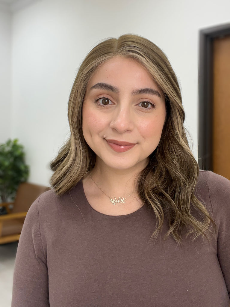 lace top human hair wig - brunette human hair wig - lace top wigs for women - breathable human hair wigs - affordable natural hair wigs - full coverage human hair wigs