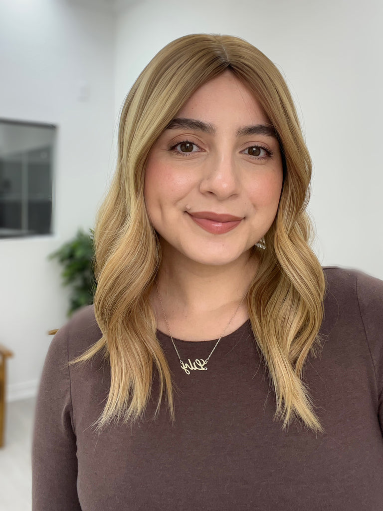 human hair toppers for women - silk or lace hair topper - gently used hair topper - silk top topper - hair topper hairstyles - used toppers for sale 
