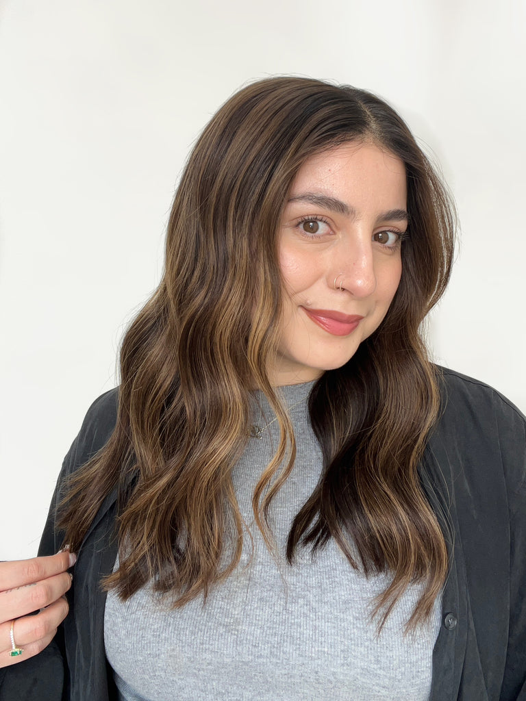 lace top human hair wig - brunette human hair wig - lace top wigs for women - breathable human hair wigs - affordable natural hair wigs - full coverage human hair wigs