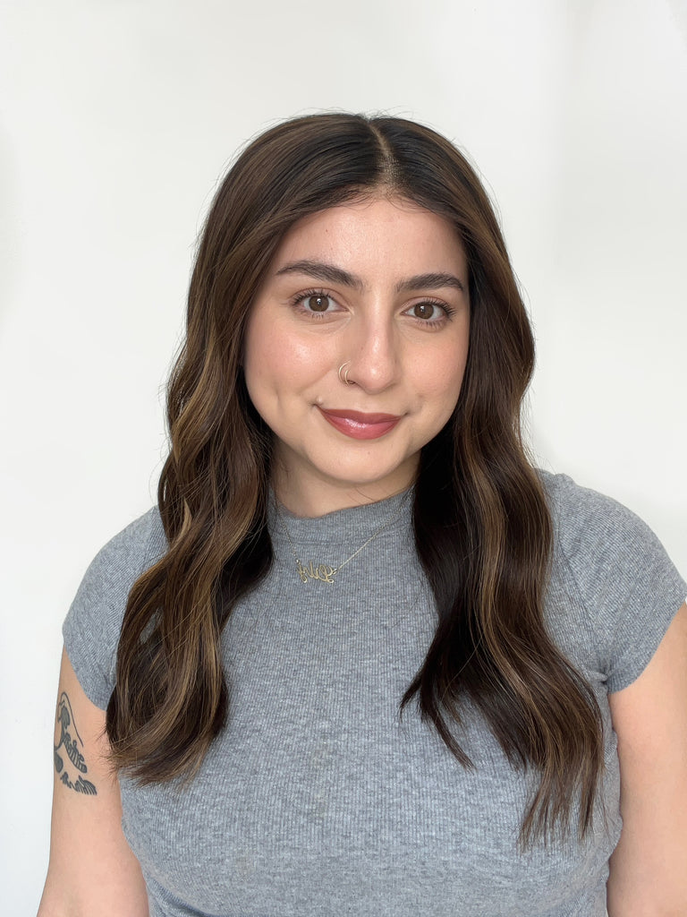 lace top human hair wig - brunette human hair wig - lace top wigs for women - breathable human hair wigs - affordable natural hair wigs - full coverage human hair wigs