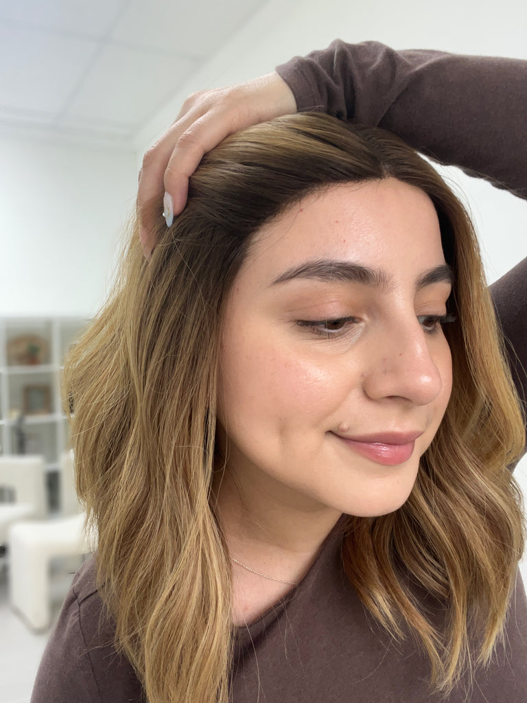 lace top human hair wig - blonde human hair wig - lace top wigs for women - breathable human hair wigs - affordable natural hair wigs - full coverage human hair wigs
