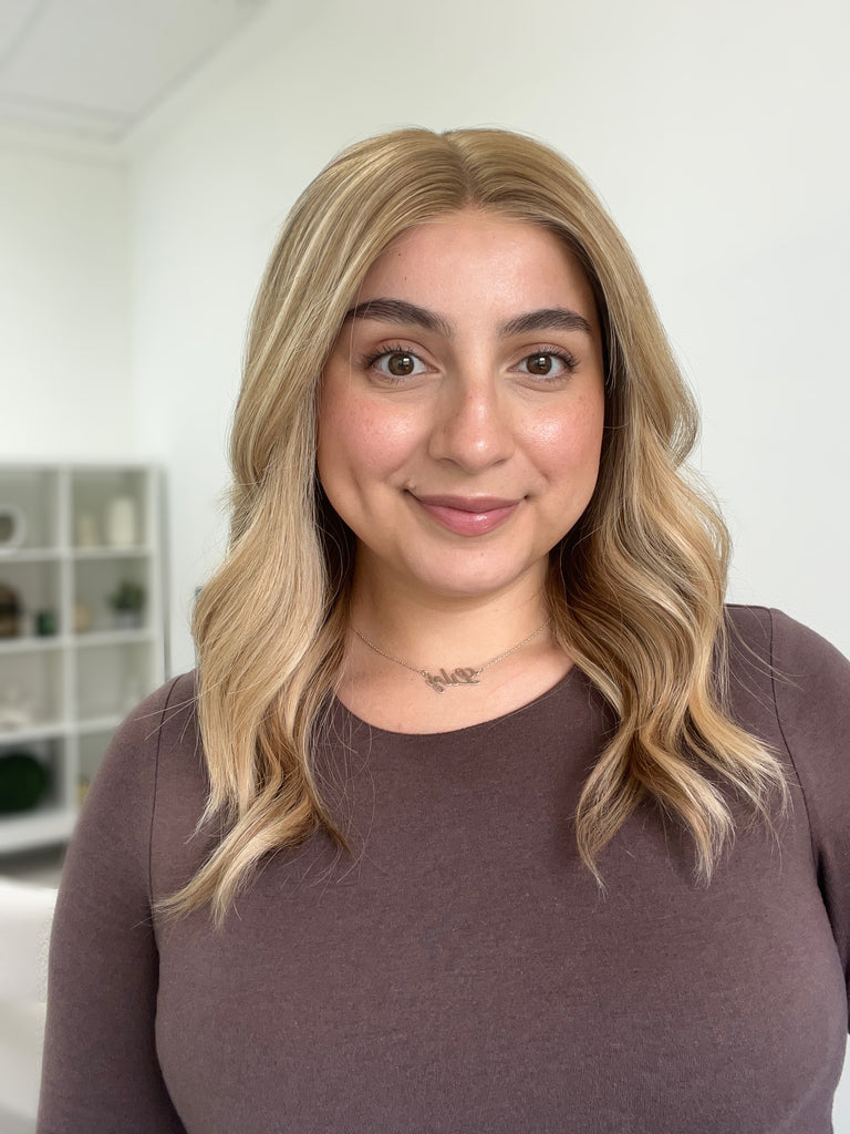  lace top human hair wig - blonde human hair wig - lace top wigs for women - breathable human hair wigs - affordable natural hair wigs - full coverage human hair wigs
