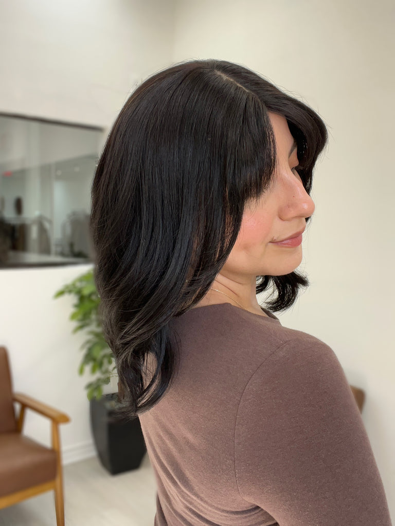 human hair toppers for women - silk or lace hair topper - gently used hair topper - silk top topper - hair topper hairstyles - used toppers for sale 
