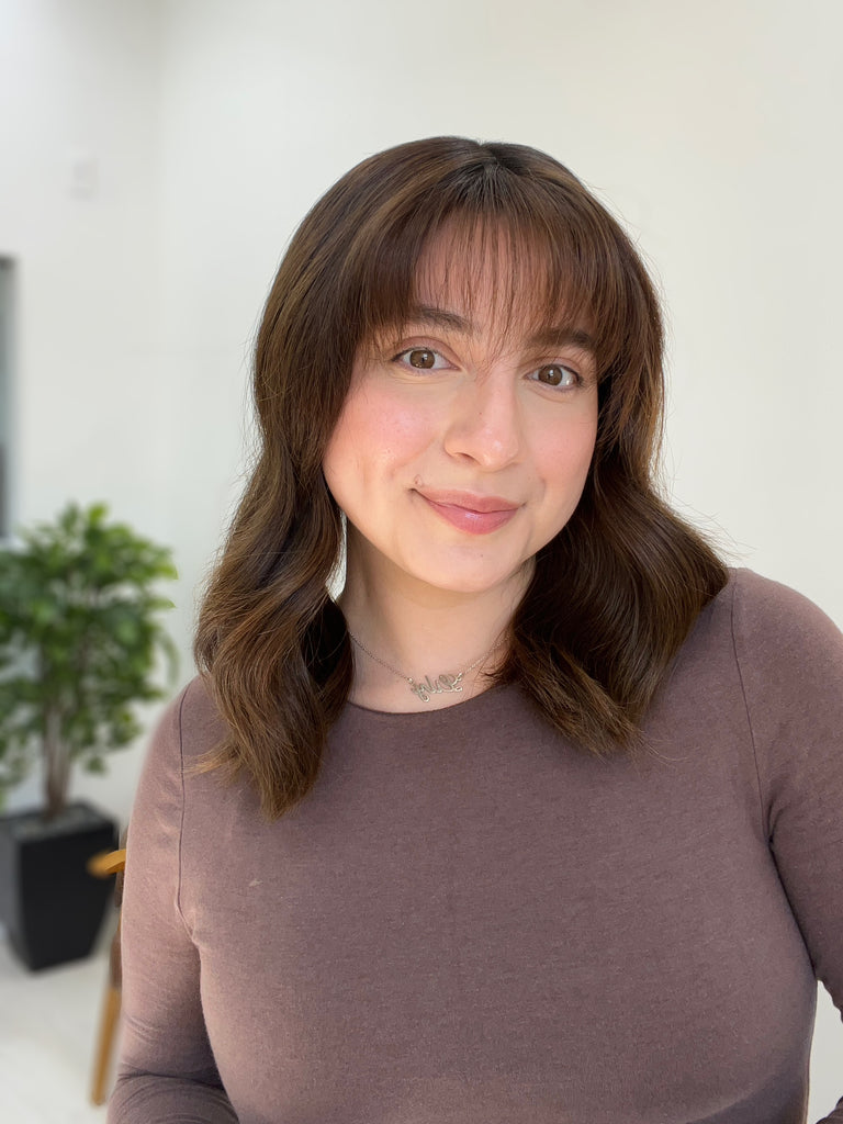 human hair toppers for women - silk or lace hair topper - gently used hair topper - silk top topper - hair topper hairstyles - used toppers for sale 
