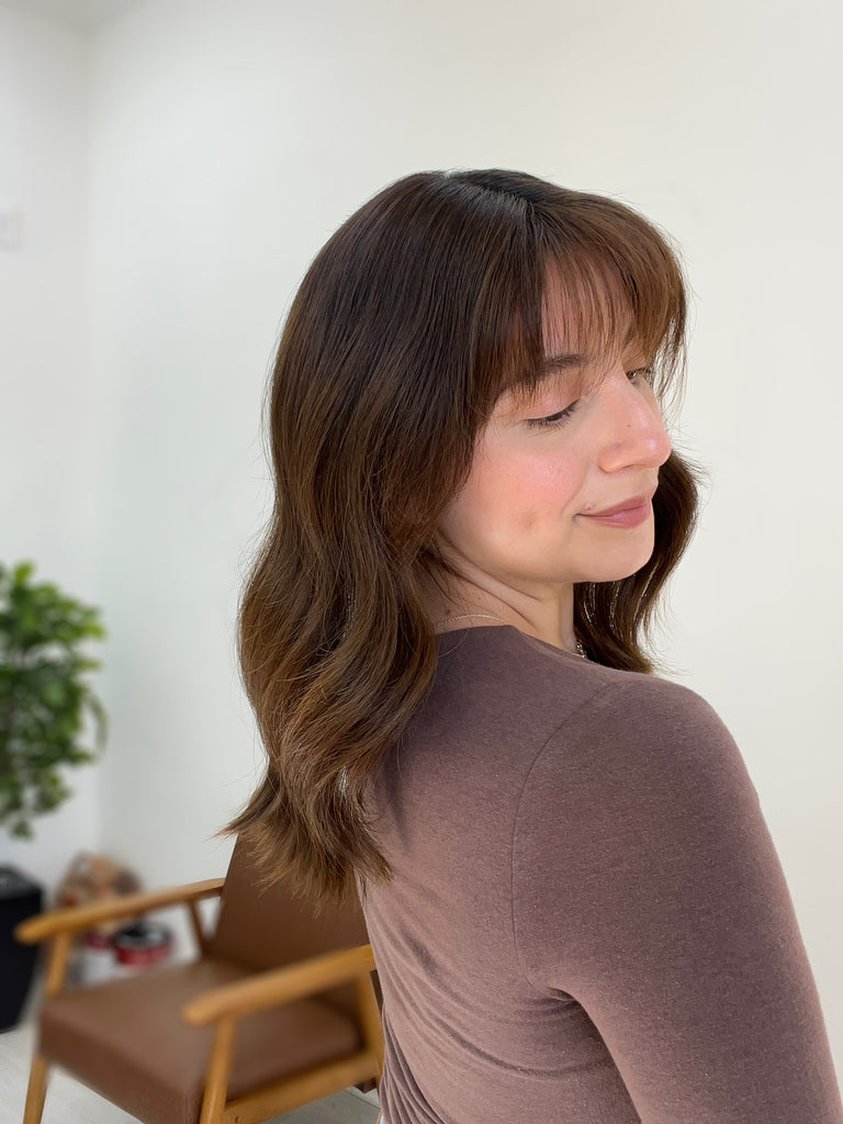 human hair toppers for women - silk or lace hair topper - gently used hair topper - silk top topper - hair topper hairstyles - used toppers for sale 
