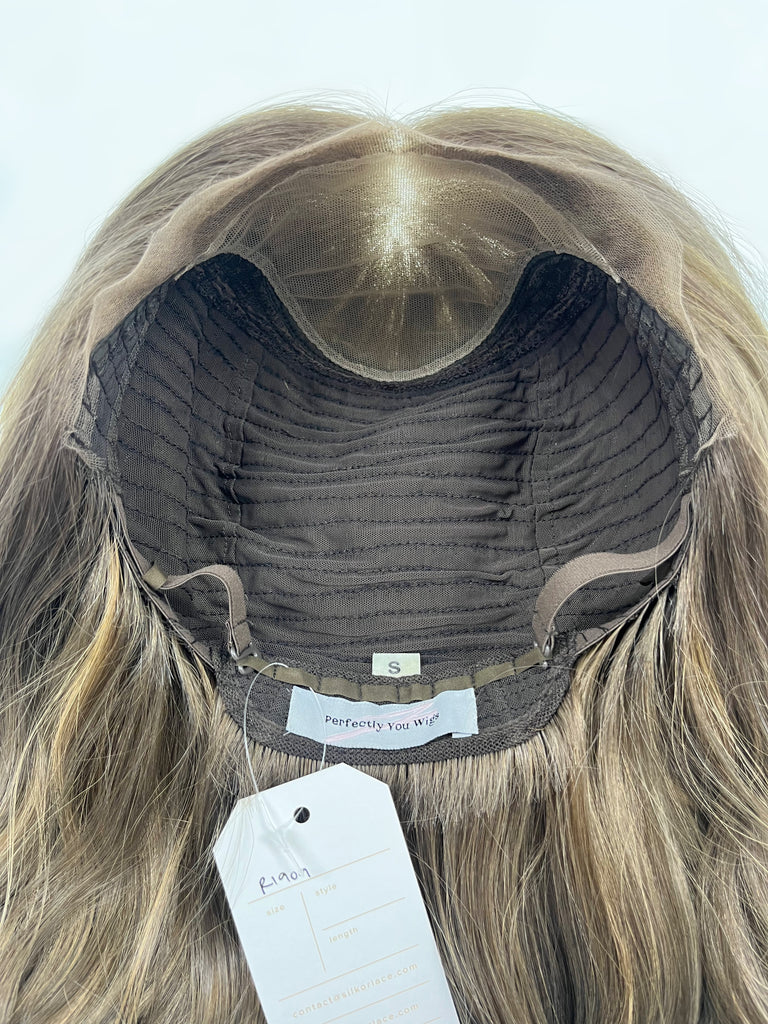 lace top human hair wig - auburn brunette human hair wig - lace top wigs for women - breathable human hair wigs - affordable natural hair wigs - full coverage human hair wigs 