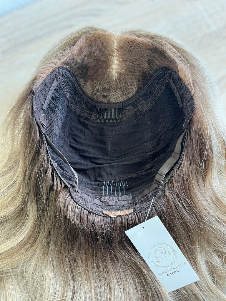 lace top human hair wig - blonde human hair wig - lace top wigs for women - breathable human hair wigs - affordable natural hair wigs - full coverage human hair wigs