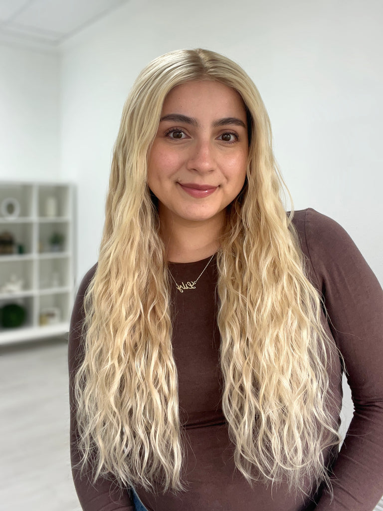  lace top human hair wig - blonde human hair wig - lace top wigs for women - breathable human hair wigs - affordable natural hair wigs - full coverage human hair wigs
