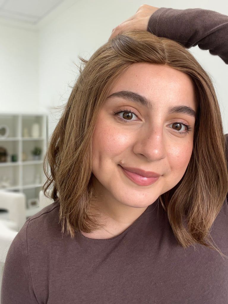silk top lace front wig - lace front wig - lightly worn wig - preloved wig - wigs for women - affordable natural hair wigs - buy used wigs 
