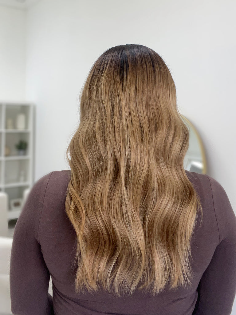 lace top human hair wig - blonde human hair wig - lace top wigs for women - breathable human hair wigs - affordable natural hair wigs - full coverage human hair wigs