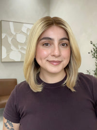 Madison Wigs Comfort Cap Lace Top Wig - Lilly Platinum Blonde with Buttery Tones - R4003