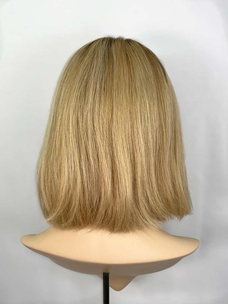 Madison Hair Collection Silk Top Wig, "Creamy Golden Blonde" (R1657) - Silk or Lace