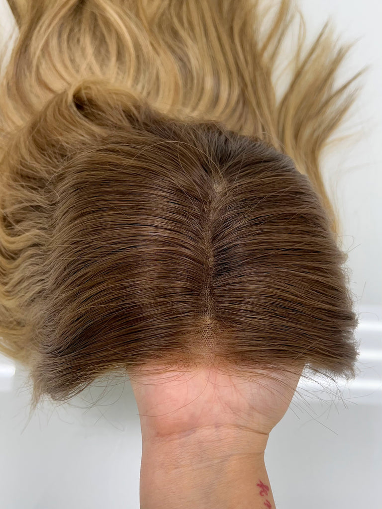 Hair Mama Silk Illusion Lace Top Wig, "Kim" (R1659) - Silk or Lace