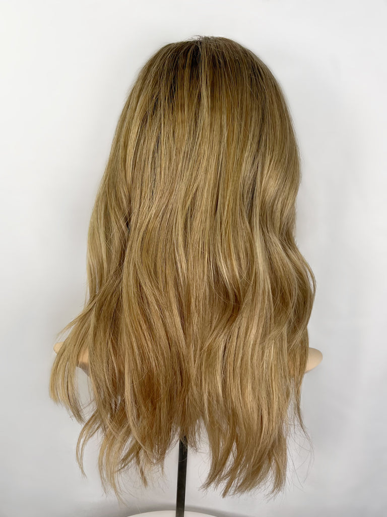 Madison Lace Top Wig, "Rooted Honey Bronde" (R1664) - Silk or Lace