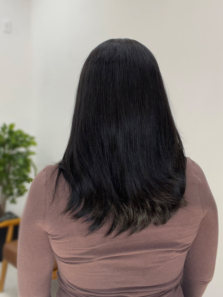 lace top human hair wig - black human hair wig - lace top wigs for women - breathable human hair wigs - affordable natural hair wigs - full coverage human hair wigs
