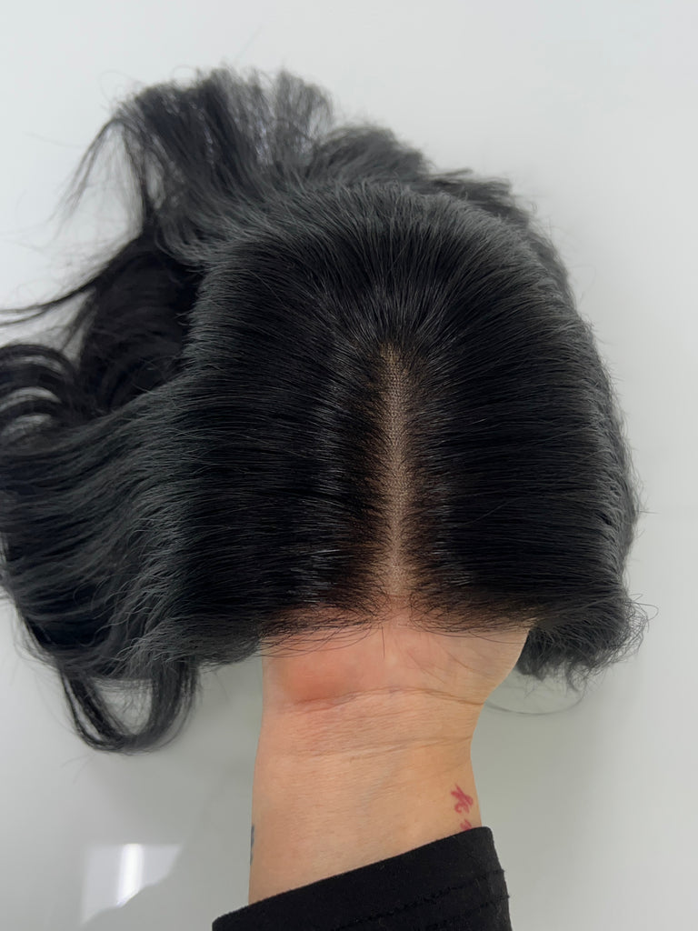 lace top human hair wig - black human hair wig - lace top wigs for women - breathable human hair wigs - affordable natural hair wigs - full coverage human hair wigs
