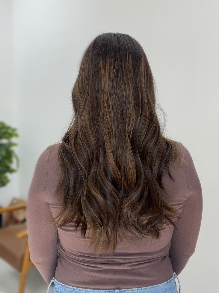lace top human hair wig - brunette human hair wig - lace top wigs for women - breathable human hair wigs - affordable natural hair wigs - full coverage human hair wigs
