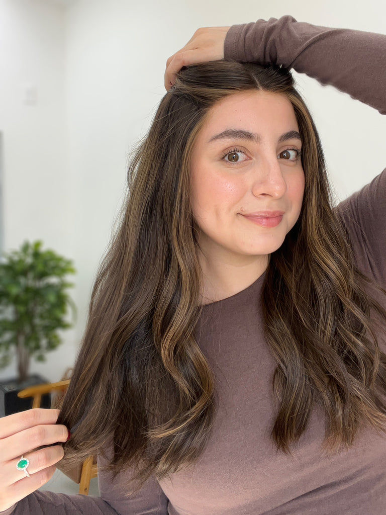 lace top human hair wig - brunette human hair wig - lace top wigs for women - breathable human hair wigs - affordable natural hair wigs - full coverage human hair wigs
