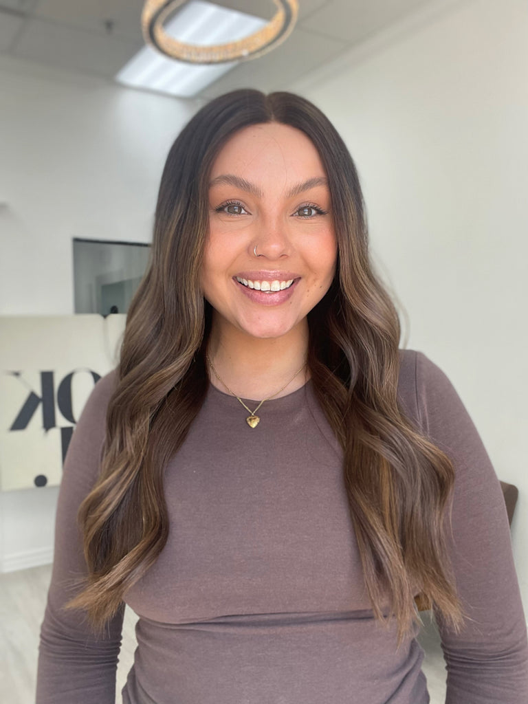lace top human hair wig - brunette human hair wig - lace top wigs for women - breathable human hair wigs - affordable natural hair wigs - full coverage human hair wigs
