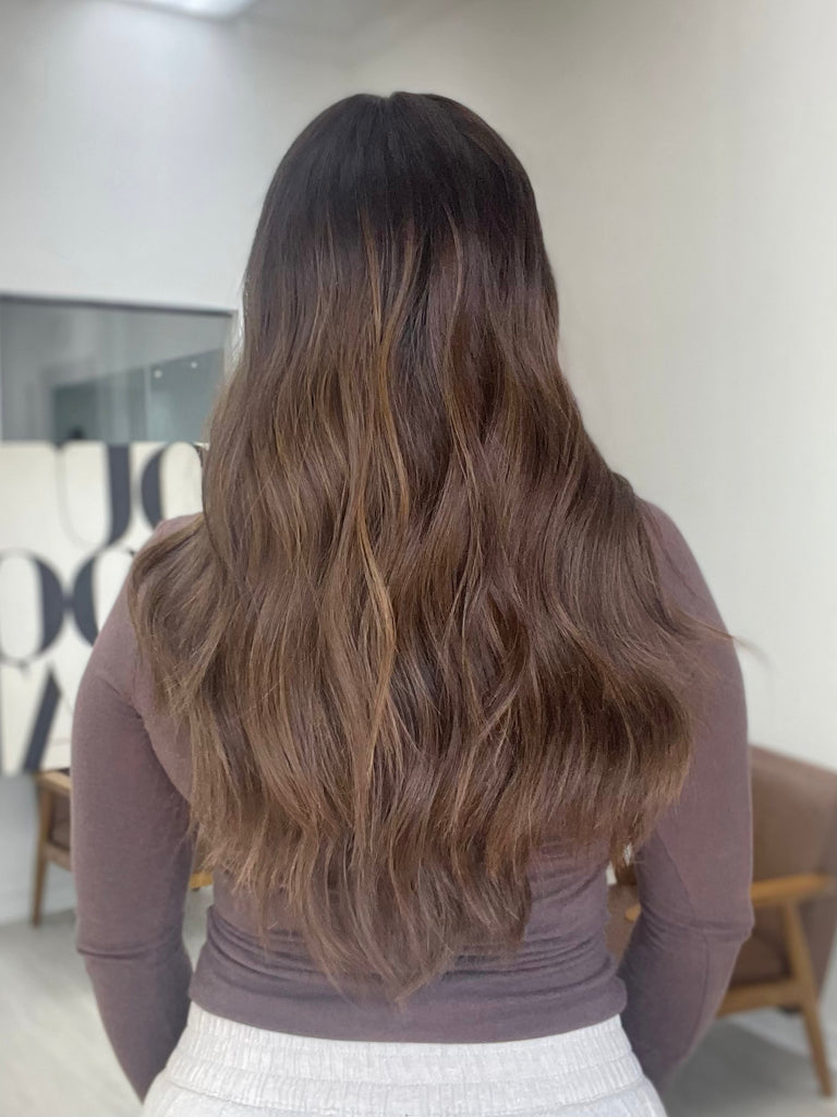 lace top human hair wig - brunette human hair wig - lace top wigs for women - breathable human hair wigs - affordable natural hair wigs - full coverage human hair wigs
