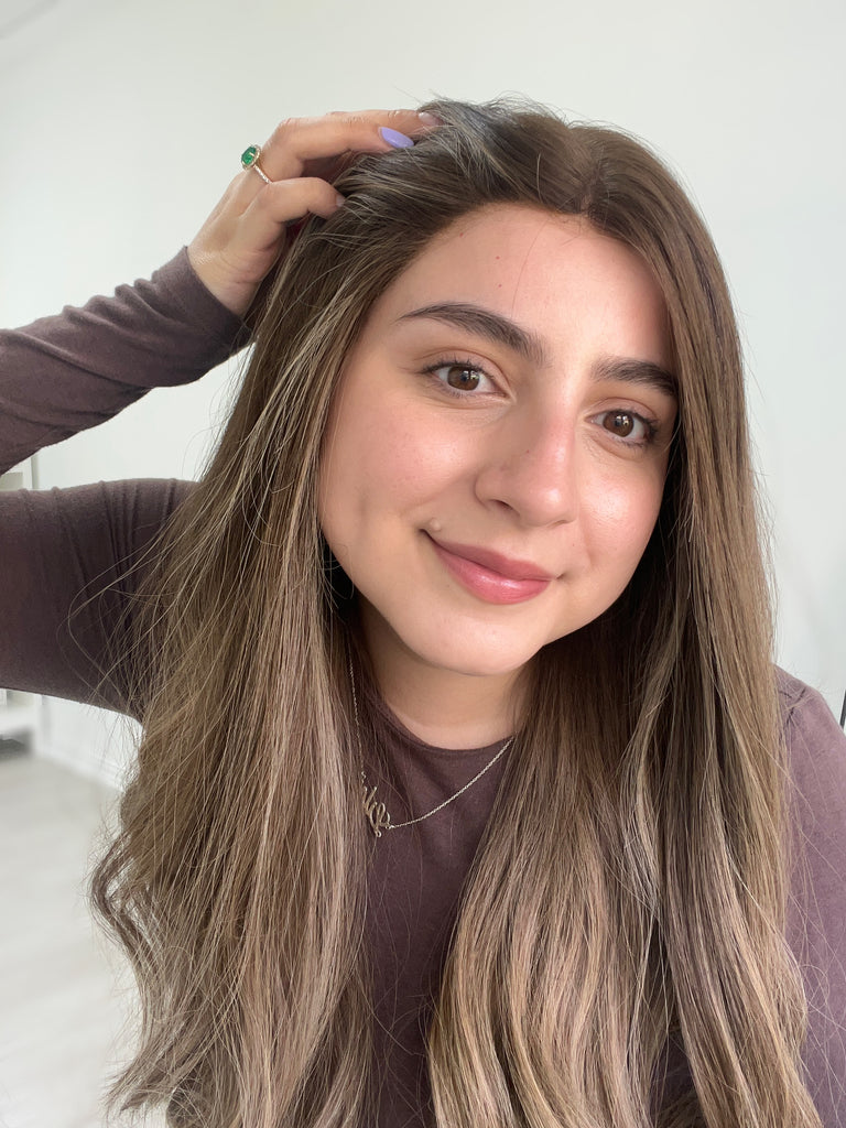lace top human hair wig - brunette human hair wig - lace top wigs for women - breathable human hair wigs - affordable natural hair wigs - full coverage human hair wigs
