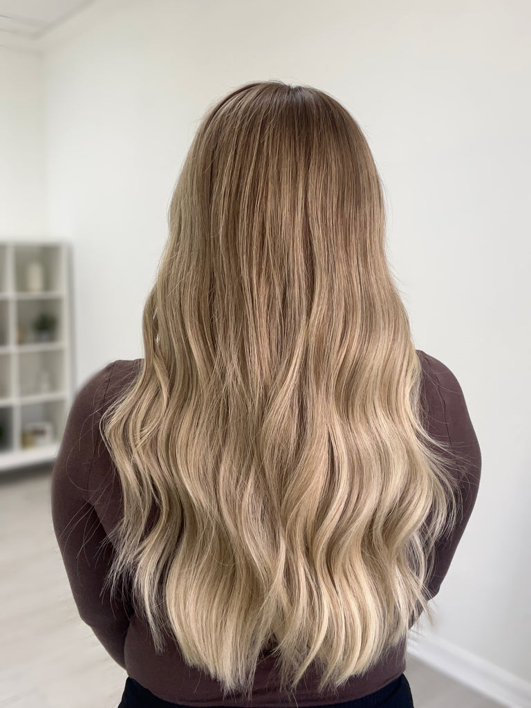  lace top human hair wig - blonde human hair wig - lace top wigs for women - breathable human hair wigs - affordable natural hair wigs - full coverage human hair wigs
