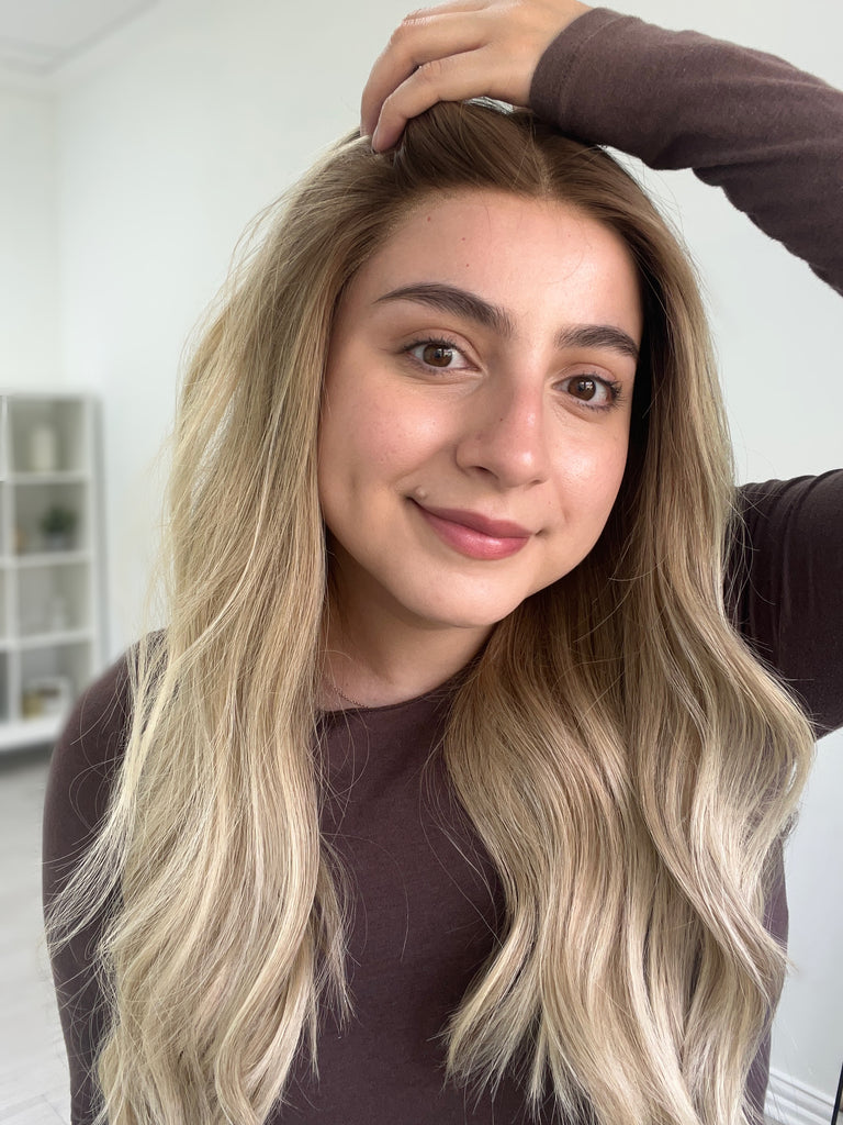  lace top human hair wig - blonde human hair wig - lace top wigs for women - breathable human hair wigs - affordable natural hair wigs - full coverage human hair wigs
