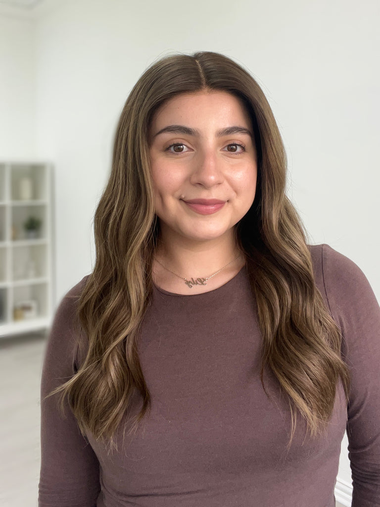 lace top human hair wig - brunette human hair wig - lace top wigs for women - breathable human hair wigs - affordable natural hair wigs - full coverage human hair wigs
