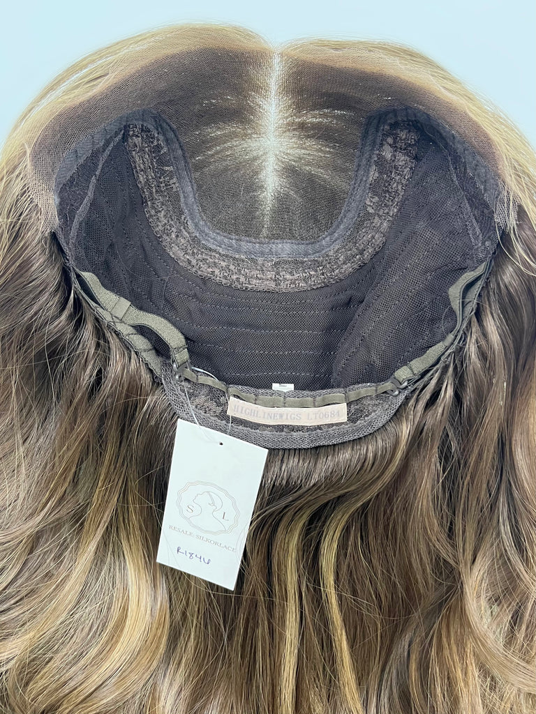 lace top human hair wig - highline wigs - brunette human hair wig - lace top wigs for women - breathable human hair wigs - affordable natural hair wigs - full coverage human hair wigs