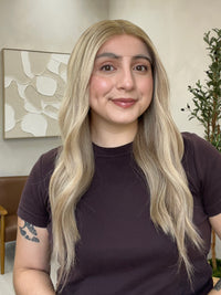 Silk or Lace Sample Lace Top Wig - Light Blonde Balayage - R3975