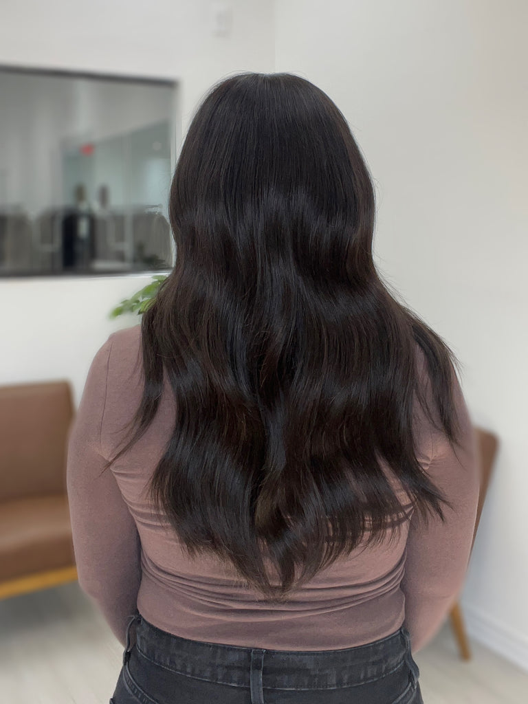 lace top human hair wig - black human hair wig - lace top wigs for women - breathable human hair wigs - affordable natural hair wigs - full coverage human hair wigs
