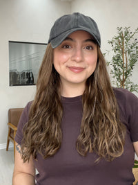 The Hustle Wig Wavy Hat Wig - Mochaccino Neutral Brown with Highlights - R3886