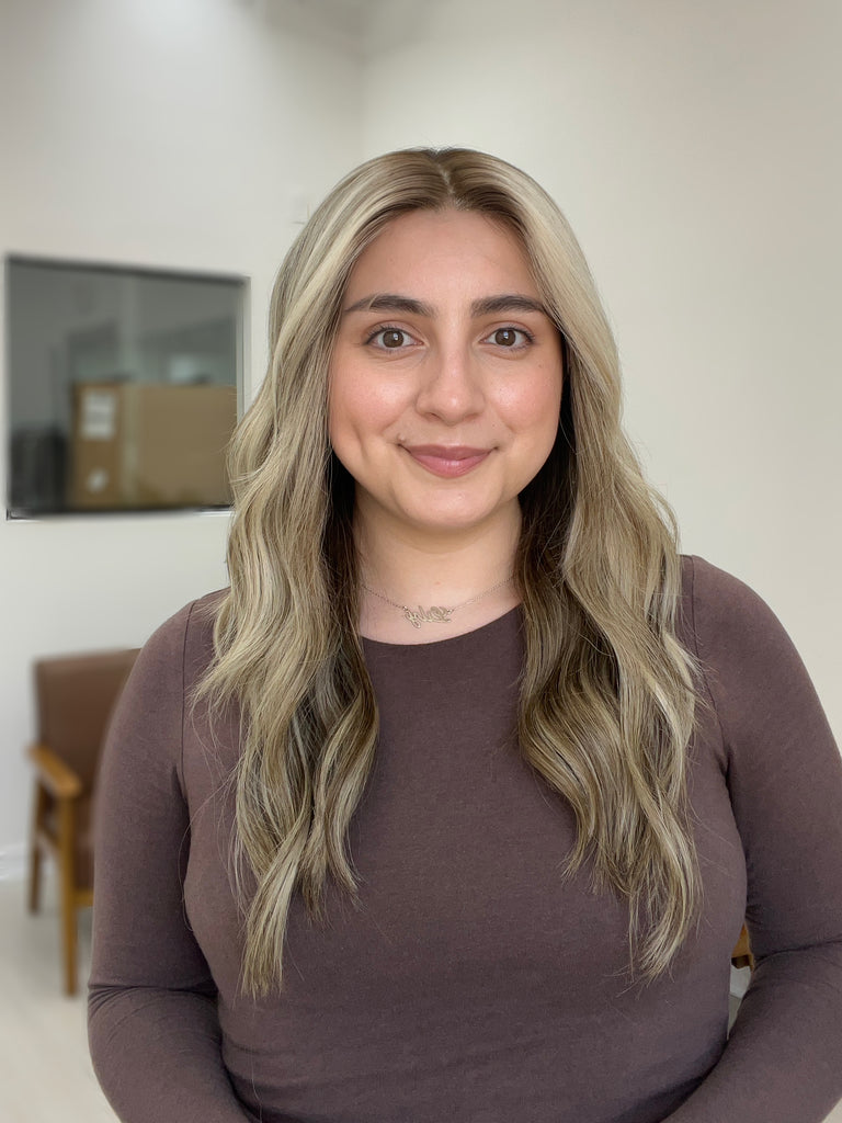  lace top human hair wig - blonde human hair wig - lace top wigs for women - breathable human hair wigs - affordable natural hair wigs - full coverage human hair wigs