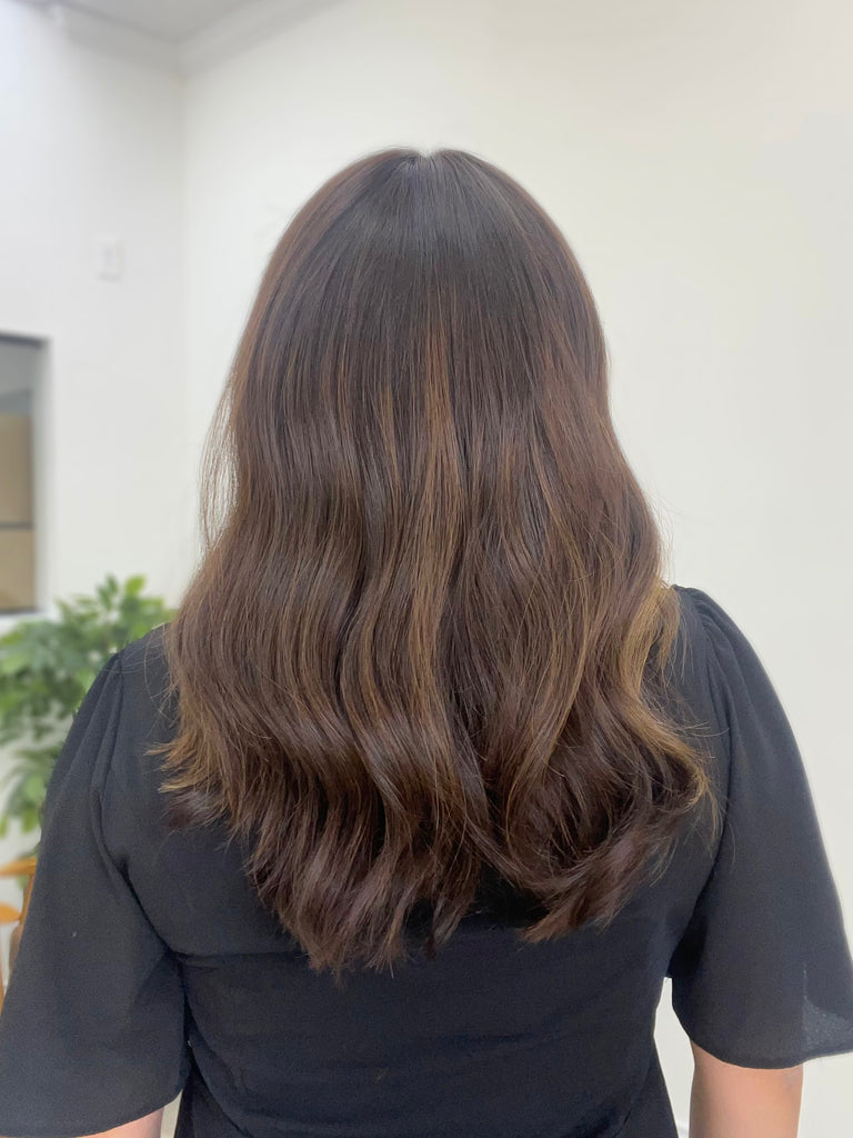 lace top human hair wig - brunette human hair wig - lace top wigs for women - breathable human hair wigs - affordable natural hair wigs - full coverage human hair wigs
