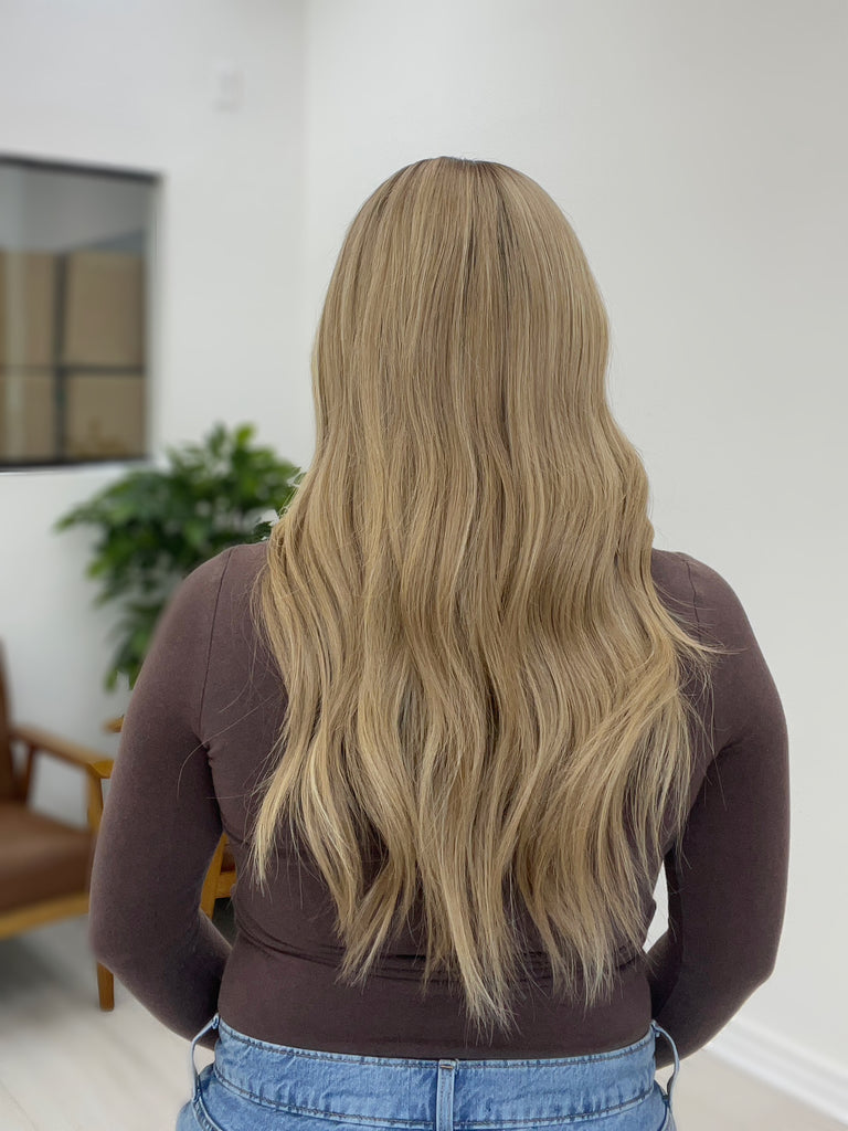  lace top human hair wig - blonde human hair wig - lace top wigs for women - breathable human hair wigs - affordable natural hair wigs - full coverage human hair wigs
