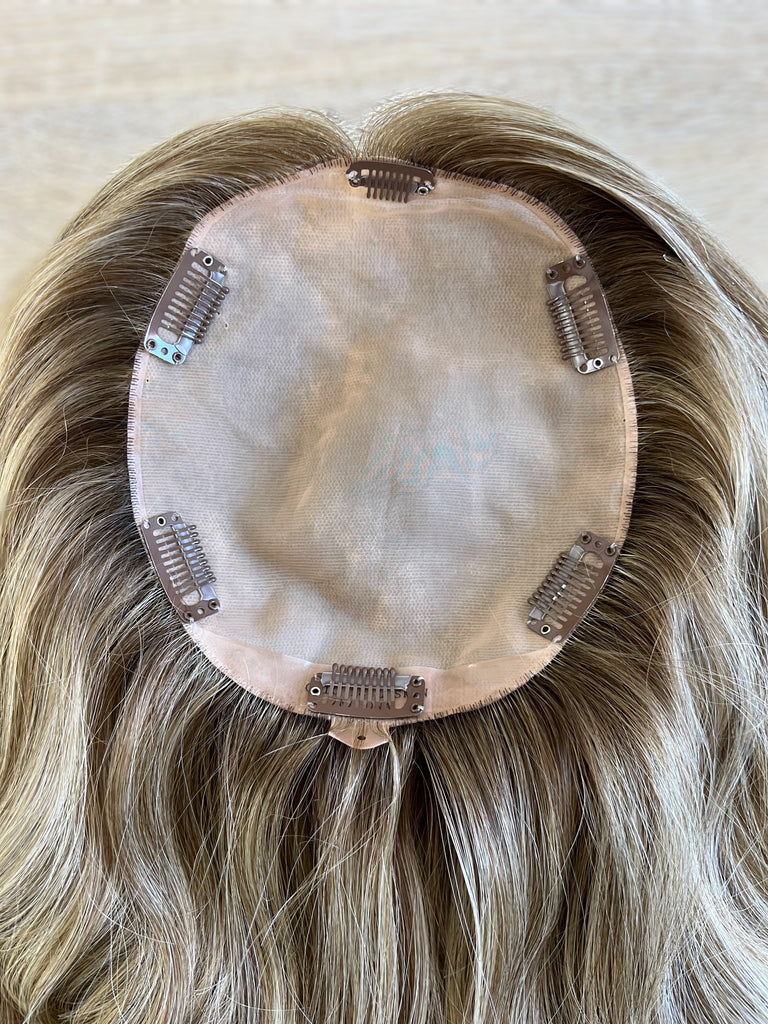 human hair toppers for women - silk or lace hair topper - gently used hair topper - silk top topper - hair topper hairstyles - used toppers for sale 